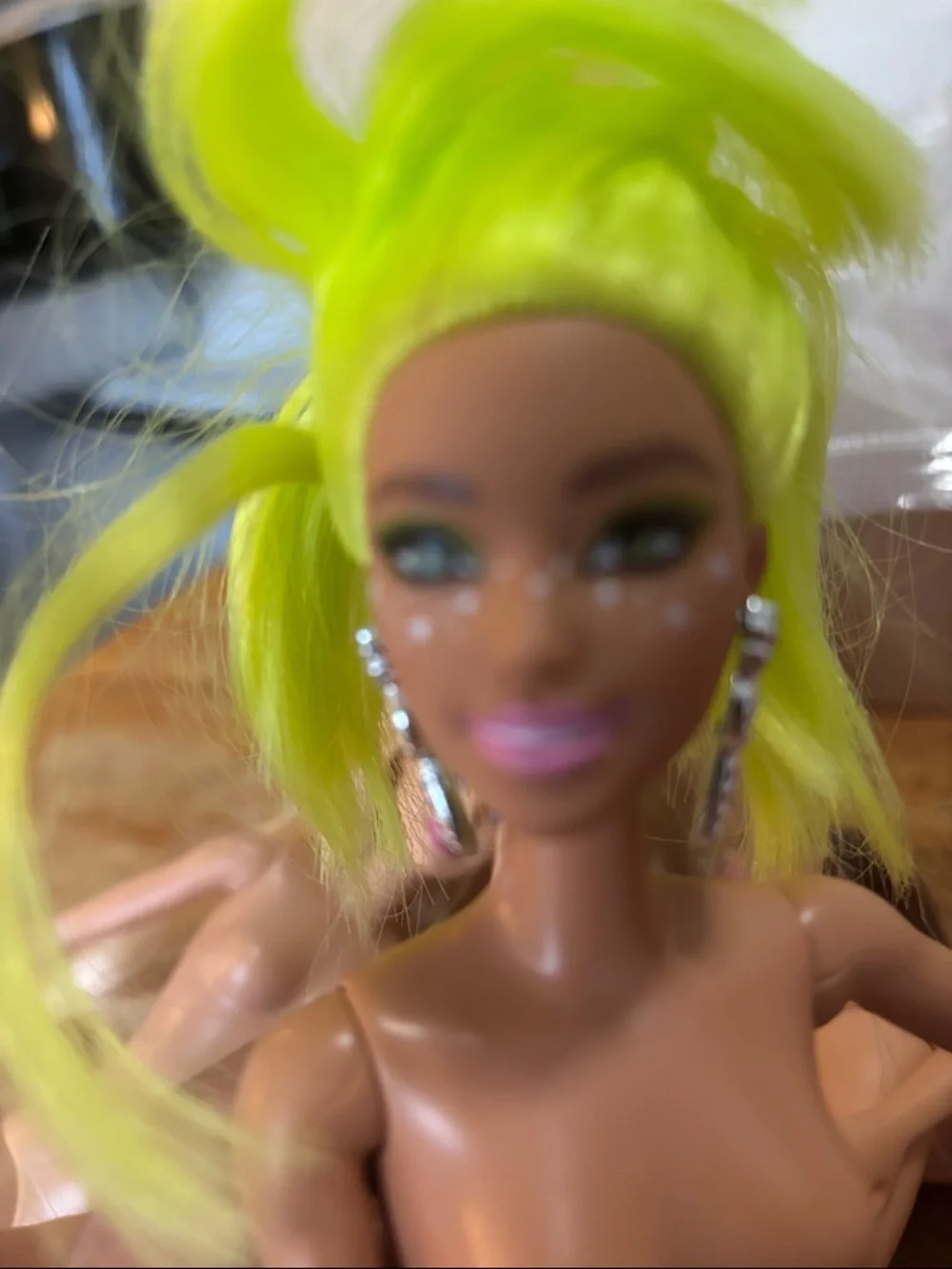 Lot of 7 Fashion Dolls with Colorful Hair